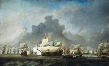 Schlacht von Solebay 1672 De Ruyter 1691 Seeschlachten Ölgemälde